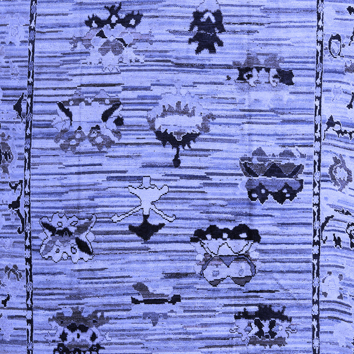Abstract Blue Modern Rug, abs5119blu