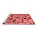 Modern Red Washable Rugs