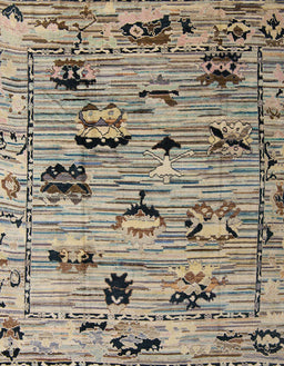Abstract Coffee Brown Modern Rug, abs5119