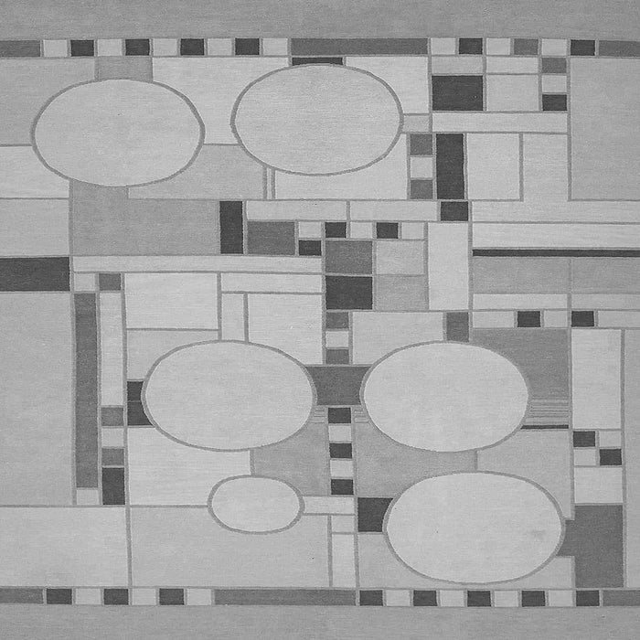 Square Machine Washable Abstract Gray Modern Rug, wshabs511gry