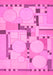 Abstract Pink Modern Rug, abs511pnk