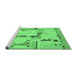 Sideview of Machine Washable Abstract Emerald Green Modern Area Rugs, wshabs511emgrn