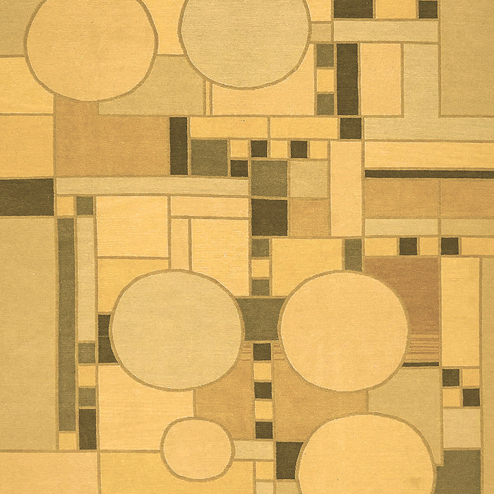 Abstract Brown Modern Rug, abs511brn