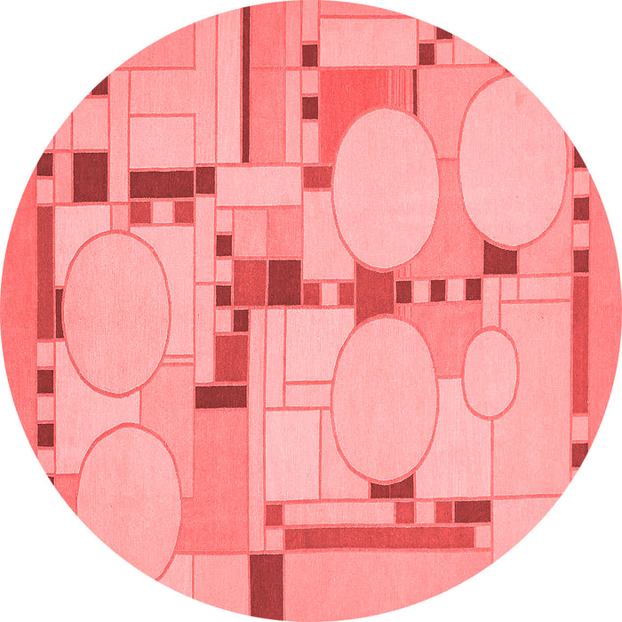 Abstract Red Modern Rug, abs511red