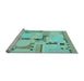 Sideview of Machine Washable Abstract Light Blue Modern Rug, wshabs511lblu