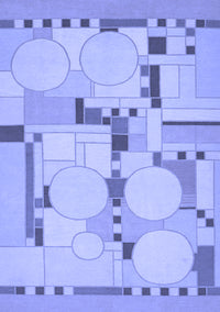 Abstract Blue Modern Rug, abs511blu