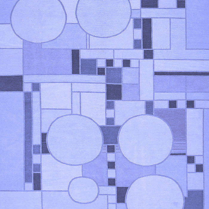 Abstract Blue Modern Rug, abs511blu