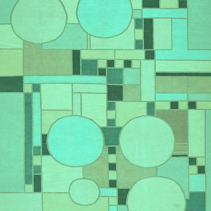 Abstract Turquoise Modern Rug, abs511turq
