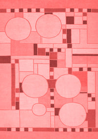 Abstract Red Modern Rug, abs511red