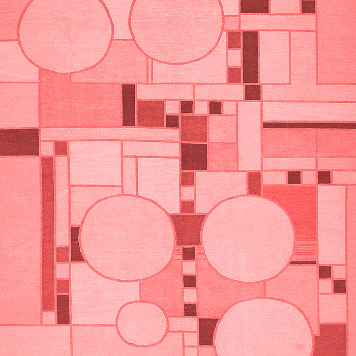 Abstract Red Modern Area Rugs