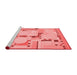 Modern Red Washable Rugs