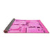 Sideview of Abstract Pink Modern Rug, abs511pnk