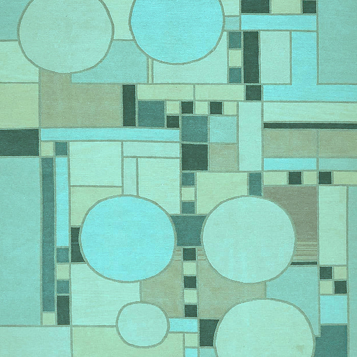 Abstract Light Blue Modern Rug, abs511lblu