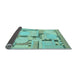 Sideview of Abstract Light Blue Modern Rug, abs511lblu