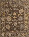 Machine Washable Abstract Orange Brown Rug, wshabs5120