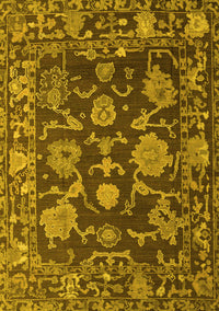 Abstract Yellow Modern Rug, abs5120yw