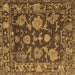 Square Abstract Brown Modern Rug, abs5120brn