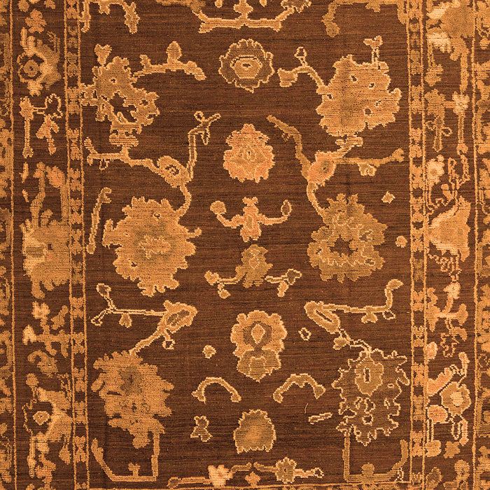 Machine Washable Abstract Orange Modern Area Rugs, wshabs5120org