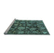 Sideview of Machine Washable Abstract Light Blue Modern Rug, wshabs5120lblu