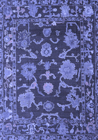 Abstract Blue Modern Rug, abs5120blu