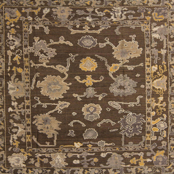 Square Machine Washable Abstract Orange Brown Rug, wshabs5120