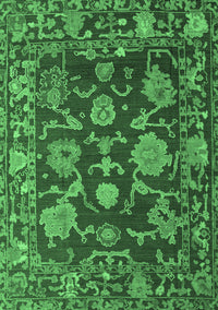 Abstract Emerald Green Modern Rug, abs5120emgrn