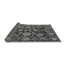 Sideview of Abstract Gray Modern Rug, abs5120gry