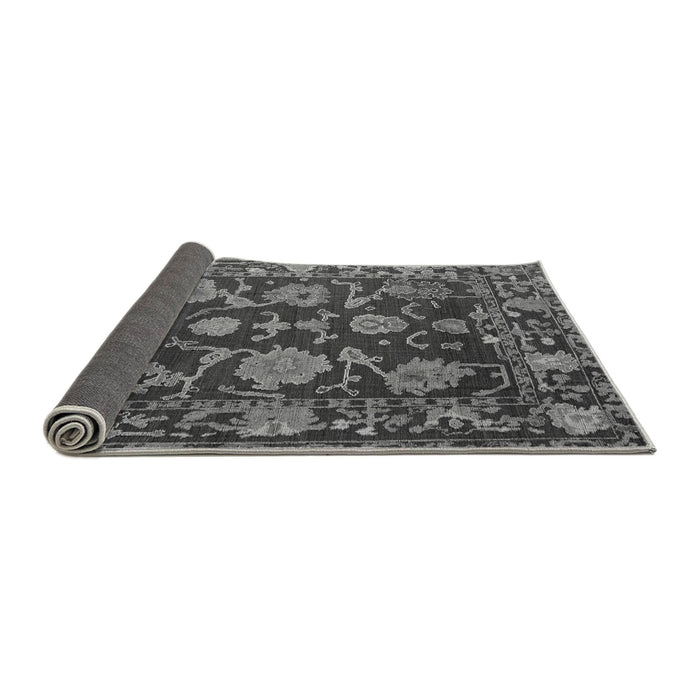 Sideview of Abstract Gray Modern Rug, abs5120gry