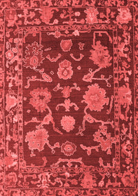 Abstract Red Modern Rug, abs5120red