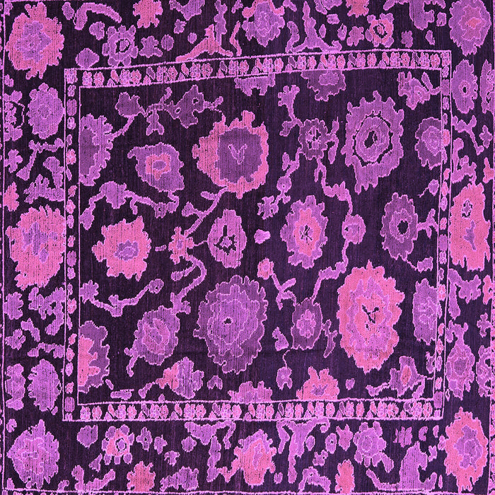Square Oriental Purple Traditional Rug, abs5121pur