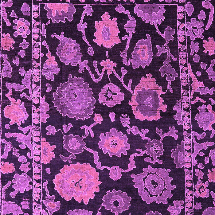 Machine Washable Oriental Purple Traditional Area Rugs, wshabs5121pur