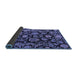 Sideview of Oriental Blue Traditional Rug, abs5121blu