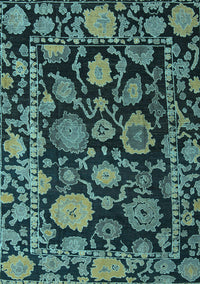 Oriental Light Blue Traditional Rug, abs5121lblu