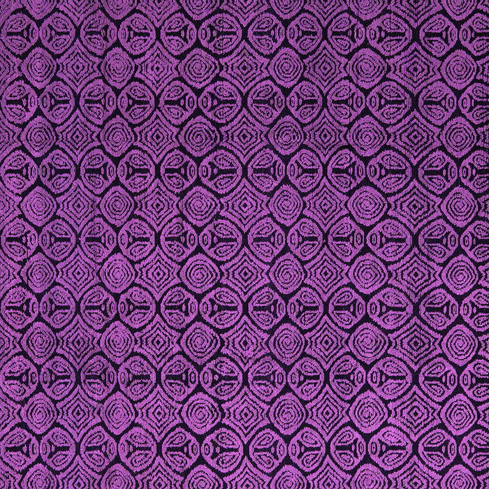 Square Machine Washable Abstract Purple Modern Area Rugs, wshabs5122pur