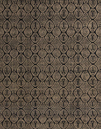 Machine Washable Abstract Dark Almond Brown Rug, wshabs5122