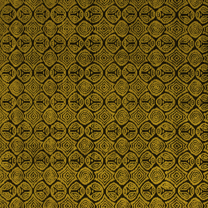 Square Abstract Yellow Modern Rug, abs5122yw