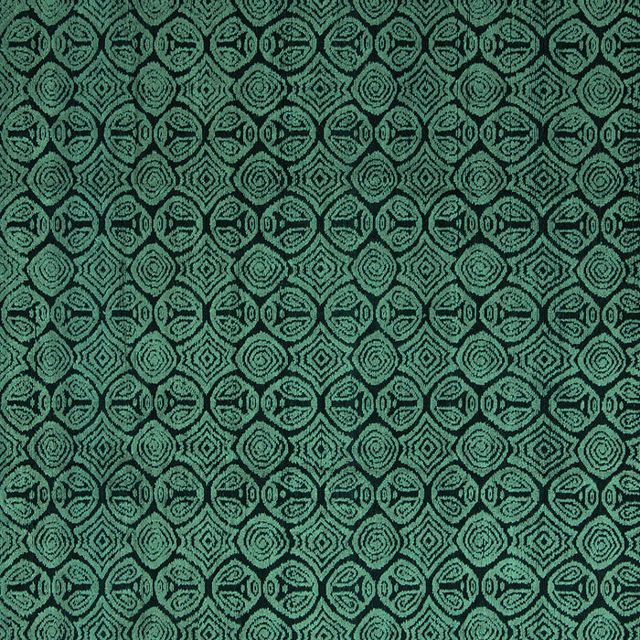 Square Abstract Turquoise Modern Rug, abs5122turq