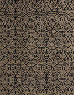 Abstract Dark Almond Brown Modern Rug, abs5122