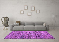 Machine Washable Abstract Purple Modern Rug, wshabs5123pur