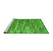 Sideview of Machine Washable Abstract Green Modern Area Rugs, wshabs5123grn