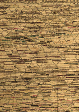 Abstract Brown Modern Rug, abs5123brn