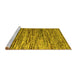 Sideview of Machine Washable Abstract Yellow Modern Rug, wshabs5123yw