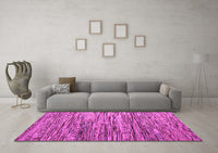 Machine Washable Abstract Pink Modern Rug, wshabs5123pnk