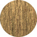 Round Abstract Brown Modern Rug, abs5123brn