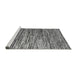 Sideview of Machine Washable Abstract Gray Modern Rug, wshabs5123gry