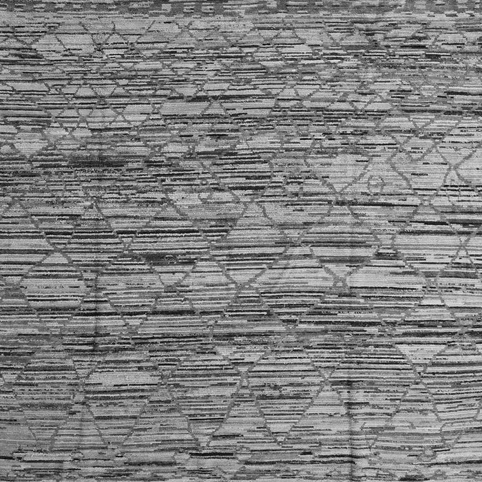 Square Abstract Gray Modern Rug, abs5123gry