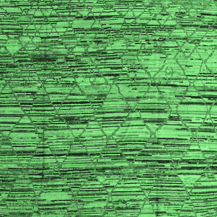 Machine Washable Abstract Emerald Green Modern Area Rugs, wshabs5123emgrn