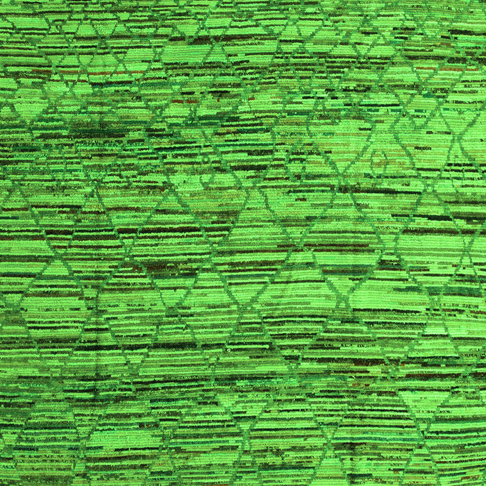 Machine Washable Abstract Green Modern Area Rugs, wshabs5123grn