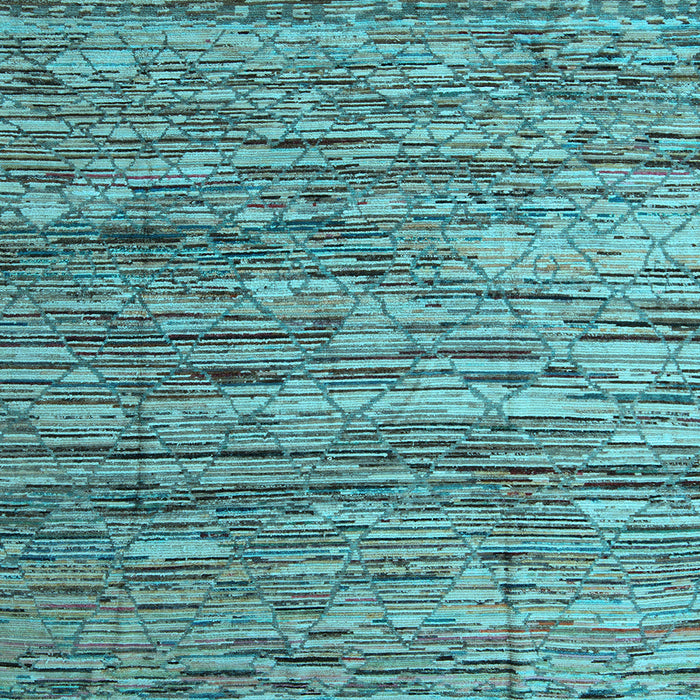 Square Machine Washable Abstract Light Blue Modern Rug, wshabs5123lblu