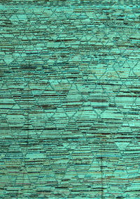 Abstract Turquoise Modern Rug, abs5123turq